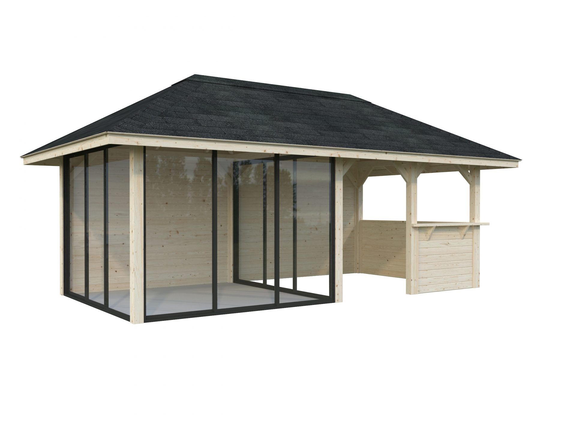 Palmako Pavillon Bianca 16,6 m2 Set 208 Slide