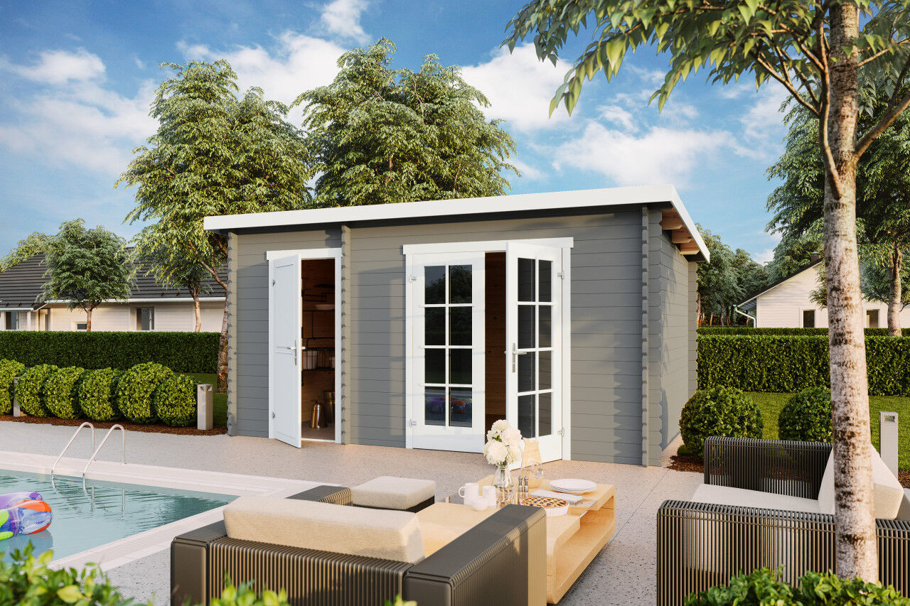 Pultdach Gartenhaus Lasita Maja Belmont 2