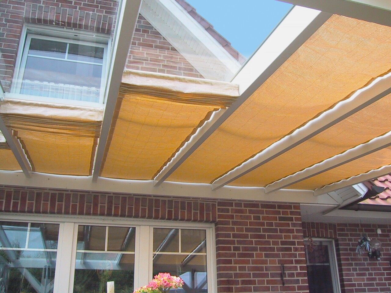Lamellentuch für Polycarbonat Dacheindeckung 5 x 2 m weiß