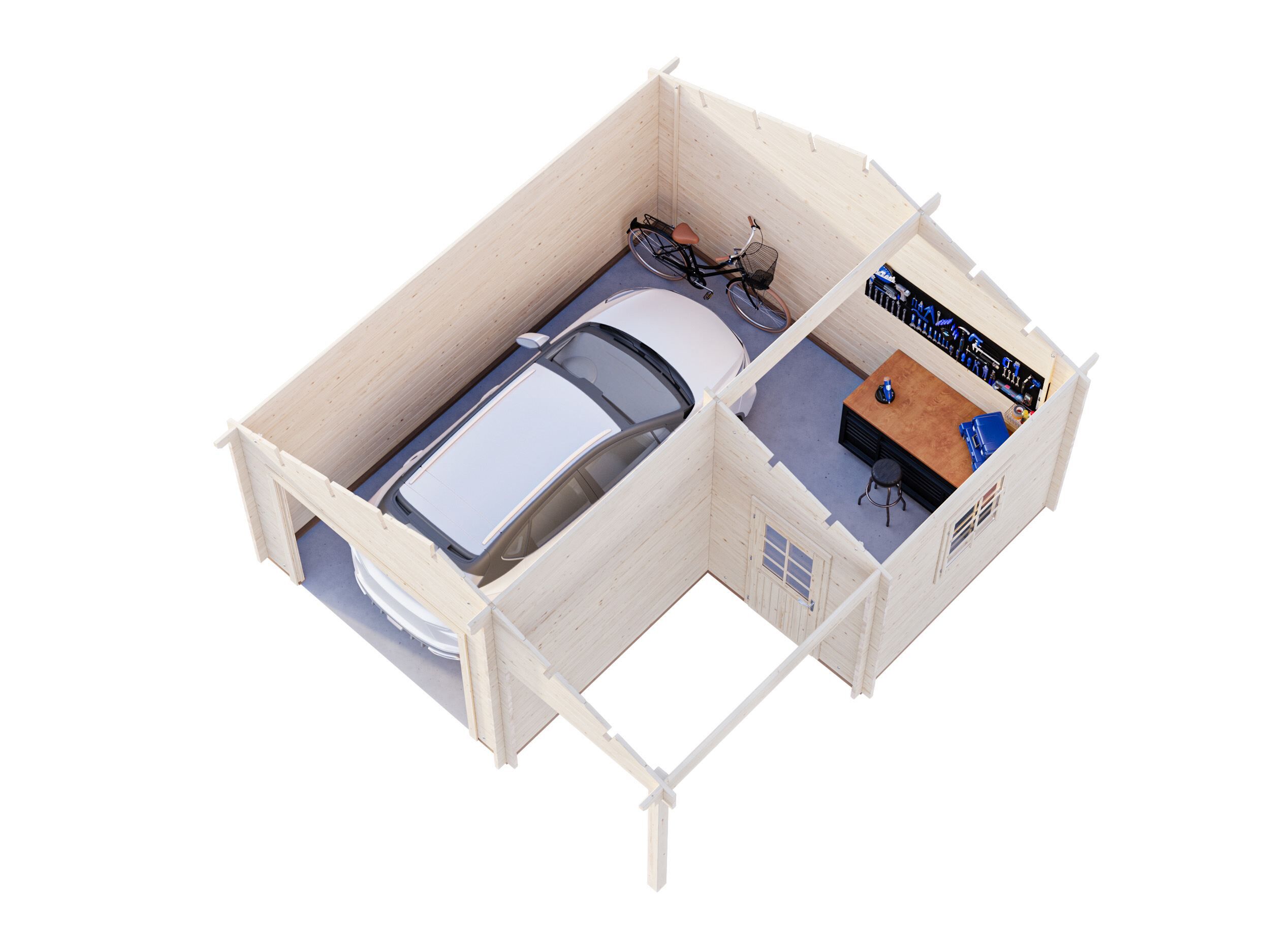 Palmako Holzgarage Roger 21,9+5,2 m²
