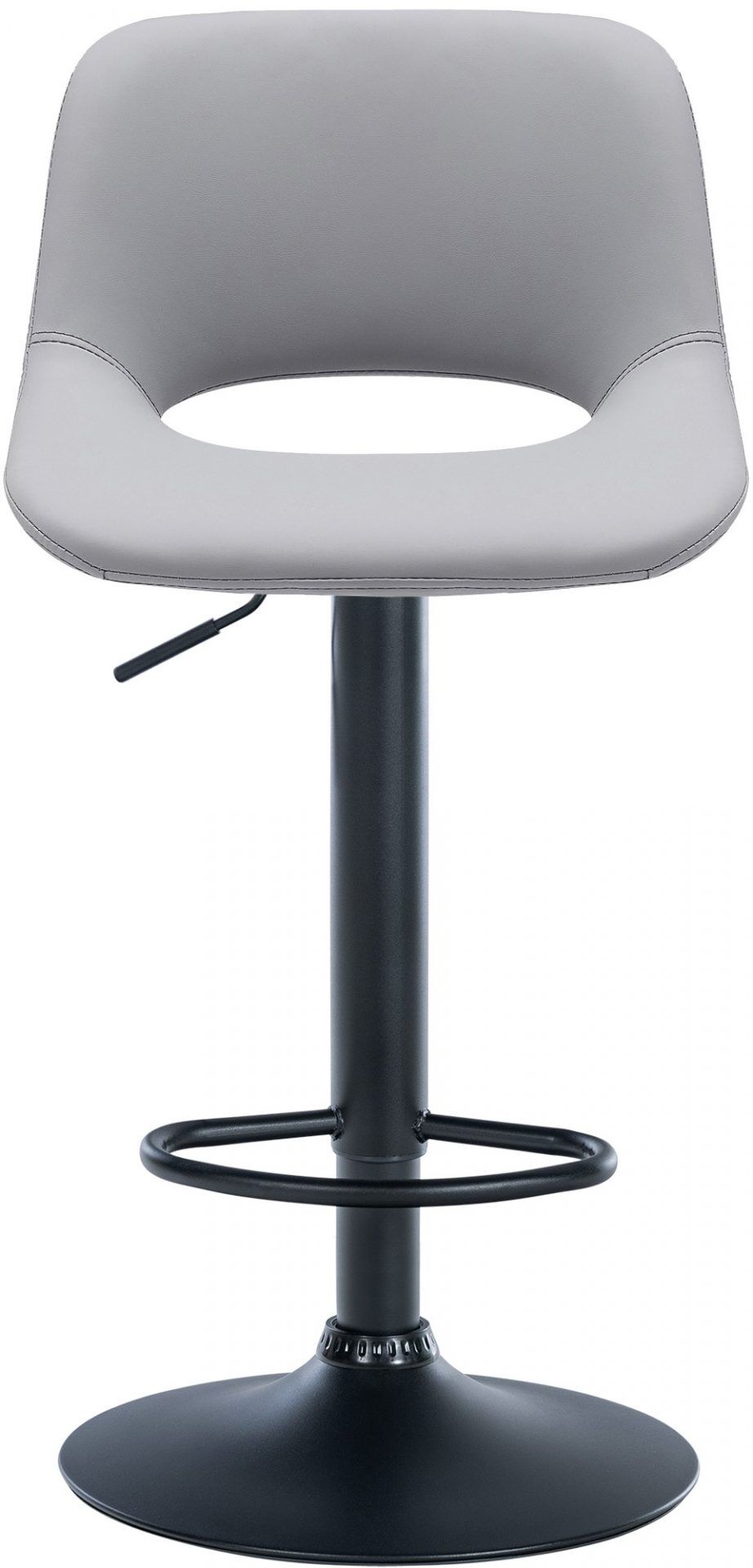 2er Set Barhocker Camden Kunstleder schwarz, grau