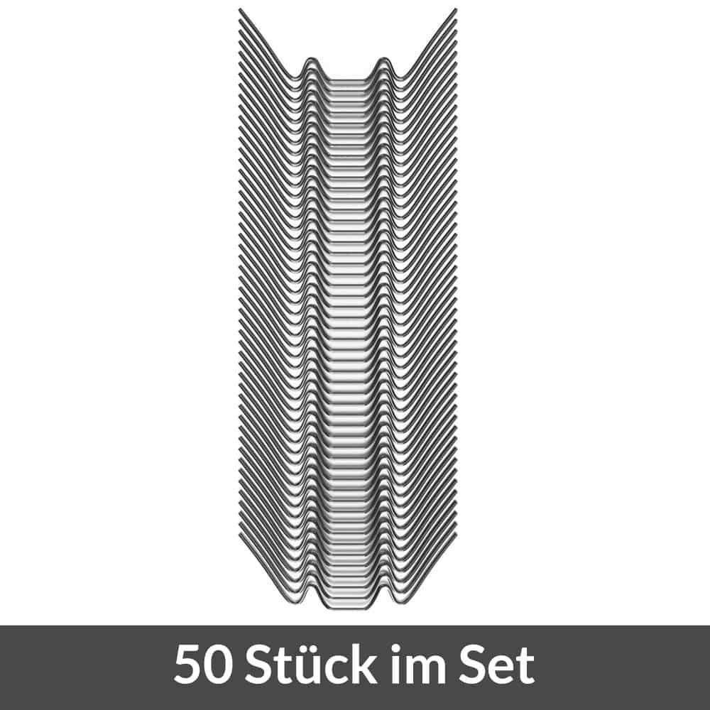 Gewächshausklammern 50er-Set Metall