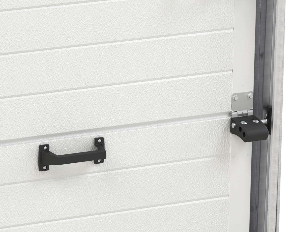 Garagentor Sektionaltor 40mm gedämmt Sicke Woodgrain anthrazit, Breite: 2400mm x Höhe: 2000mm