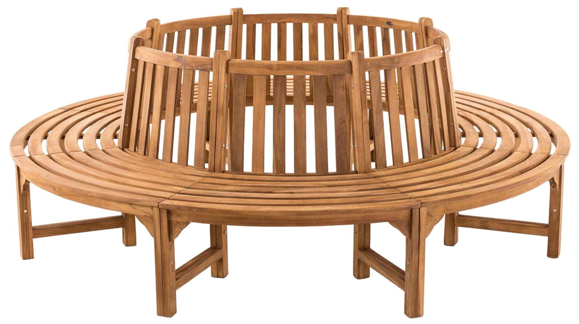 Baumbank Novum rund 250 cm, teak