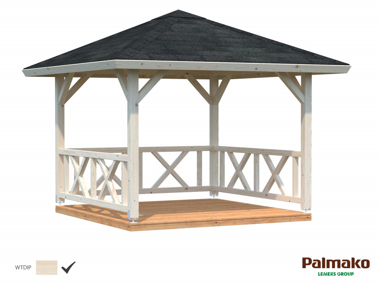 Palmako Pavillon Betty 9,0 m²