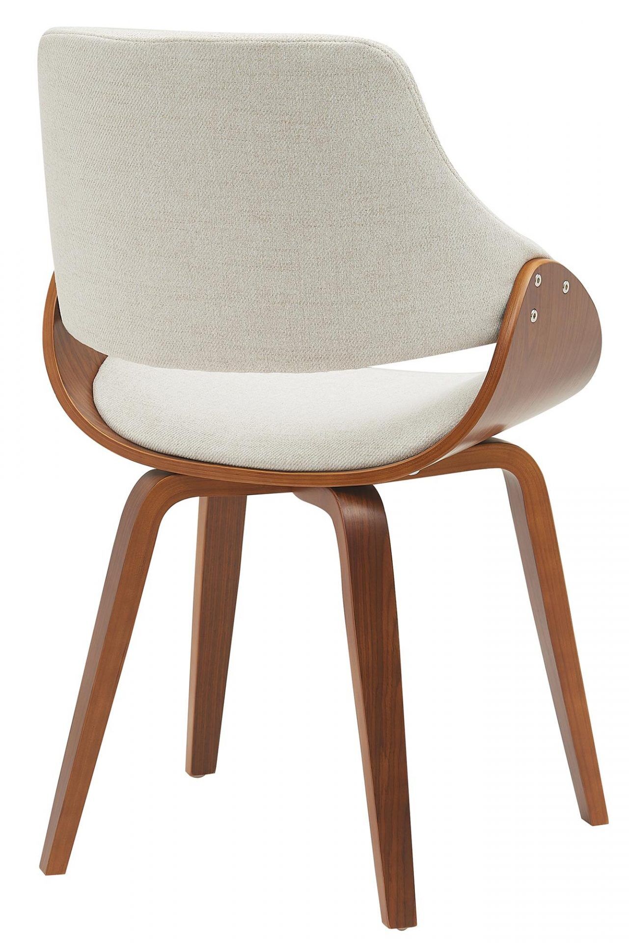Esszimmerstuhl Vangale Stoff, walnuss/creme