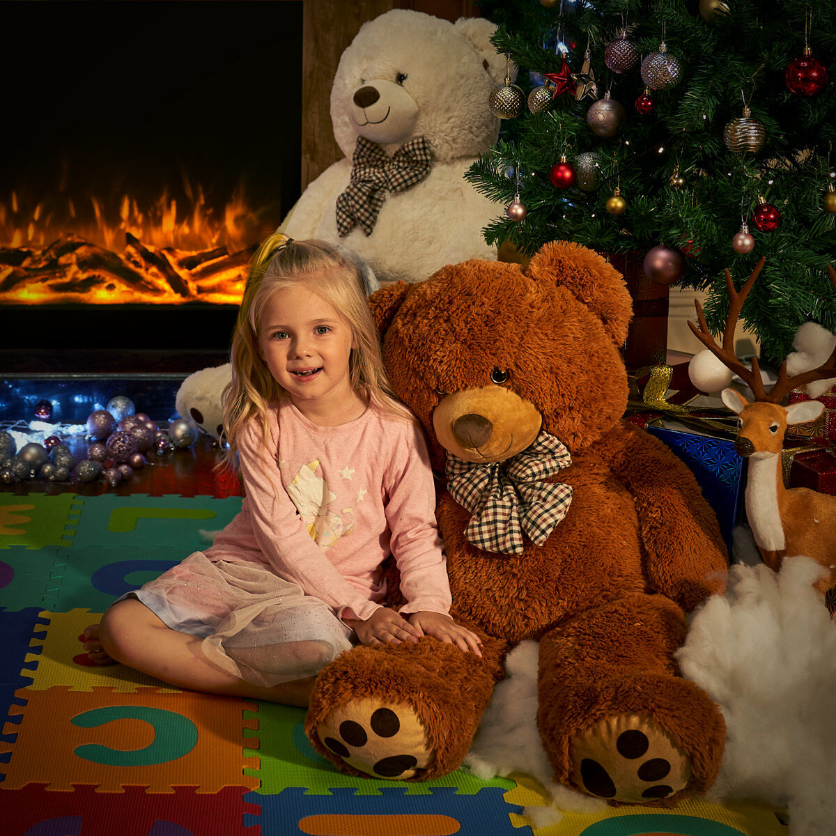 Plüschtier Teddybär XL Braun 100cm