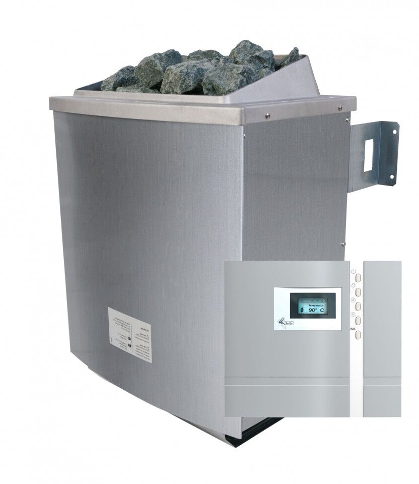 Saunaofen 9 kW mit Steuerung Premium und Steinen