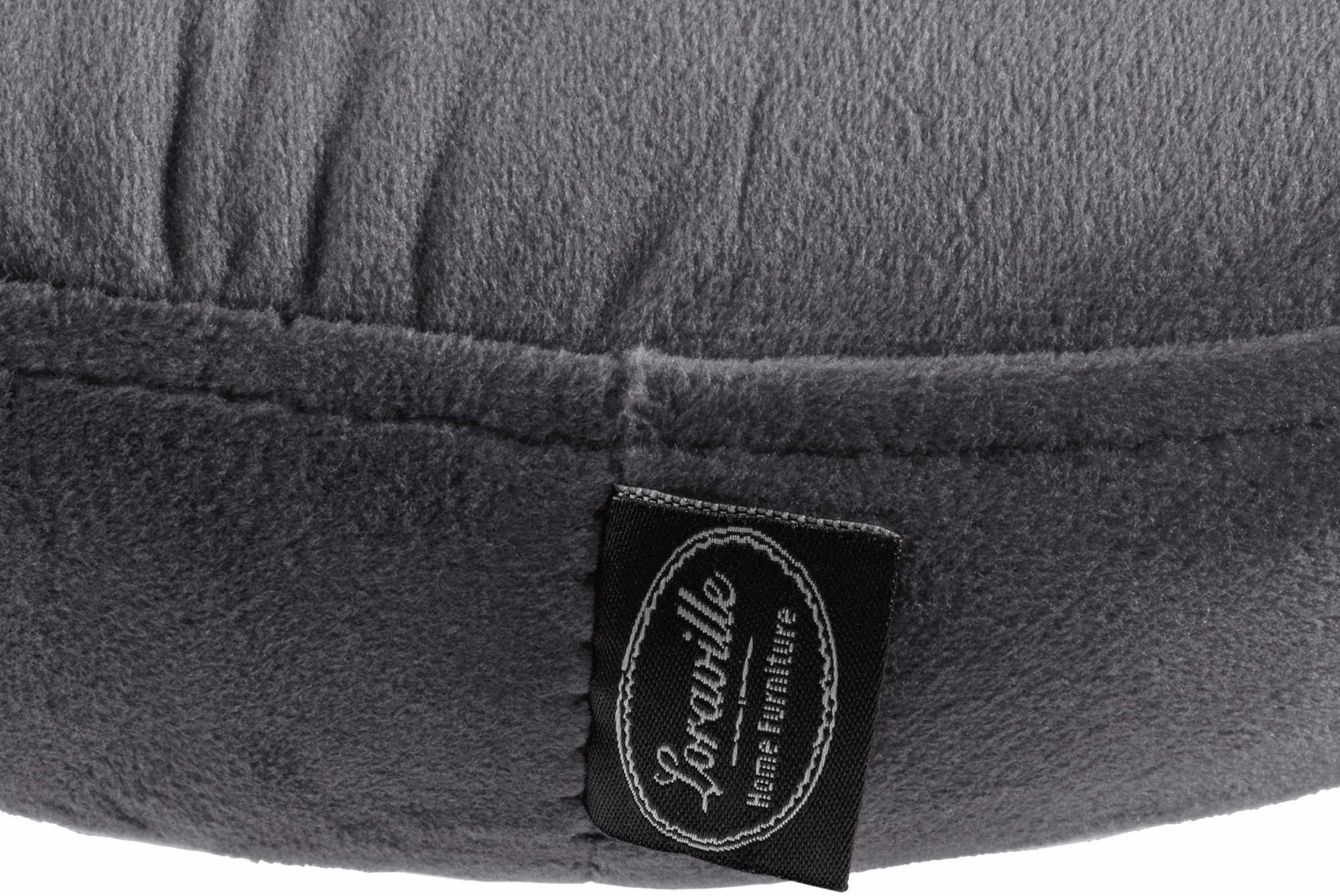 2er Set Barhocker Ponte Samt schwarz, dunkelgrau