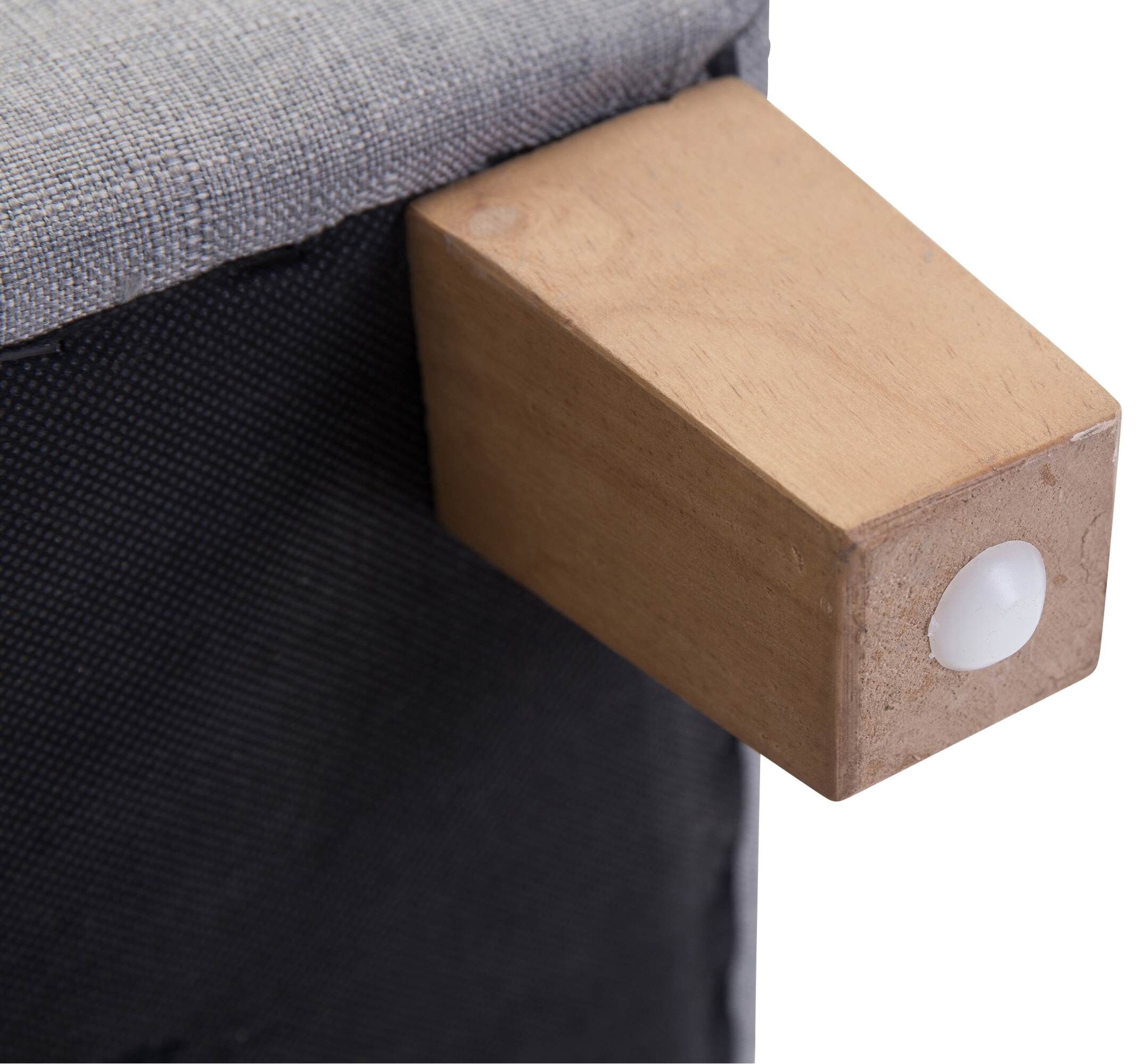 Sitzhocker Pharao, antik-hell, hellgrau