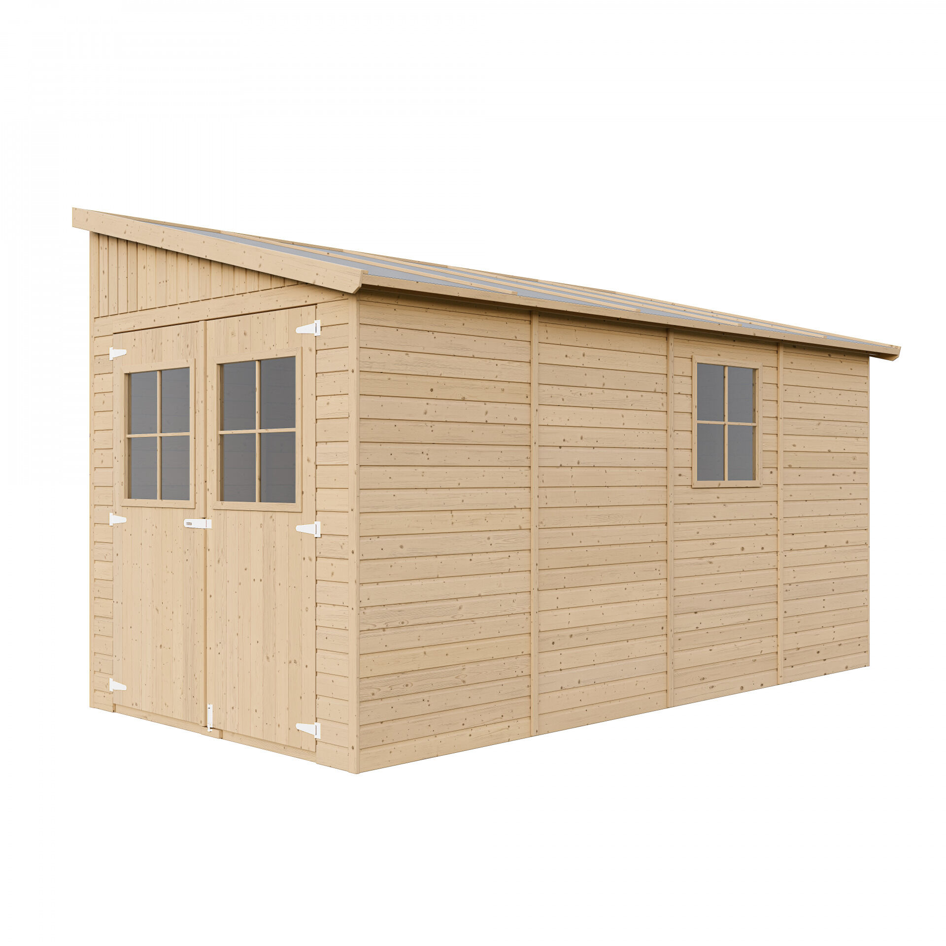 Holzschuppen M340A – 205 x 395 cm – 8 m2
