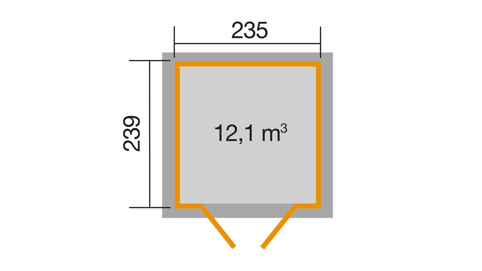 weka Gartenhaus 264 - 2,6x2,9m