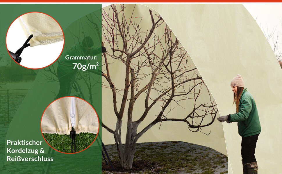 Pflanzenschutzhaube Beige 2x2,4m