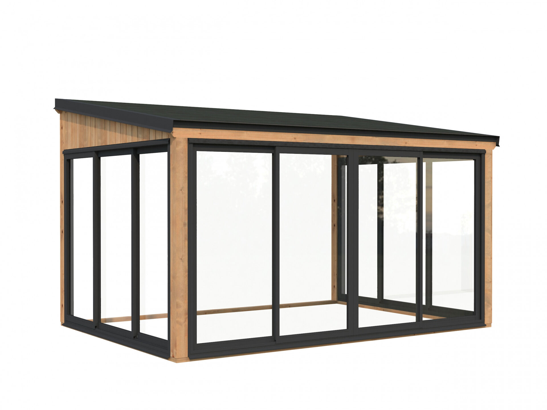 Palmako Gartenzimmer Glashaus Lumi 11,6 m² Slide Plus