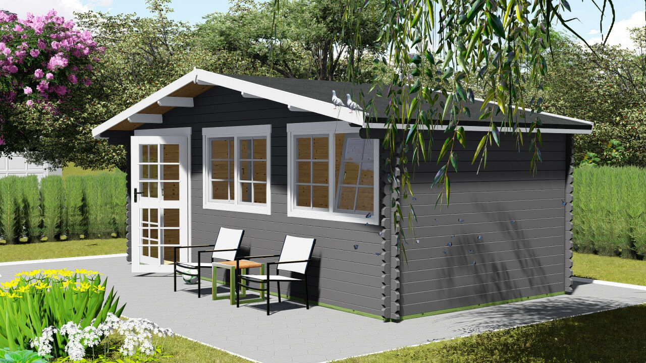 Gartenhaus Norwegen 52 – 6x3 m | mit Doppeltür