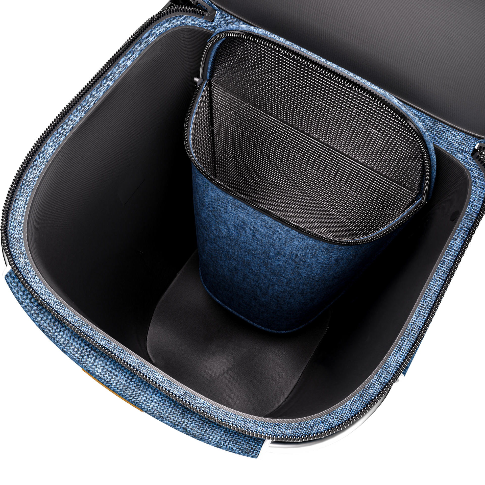 Einkaufstrolley Blau Alu 56L 31x24x54cm