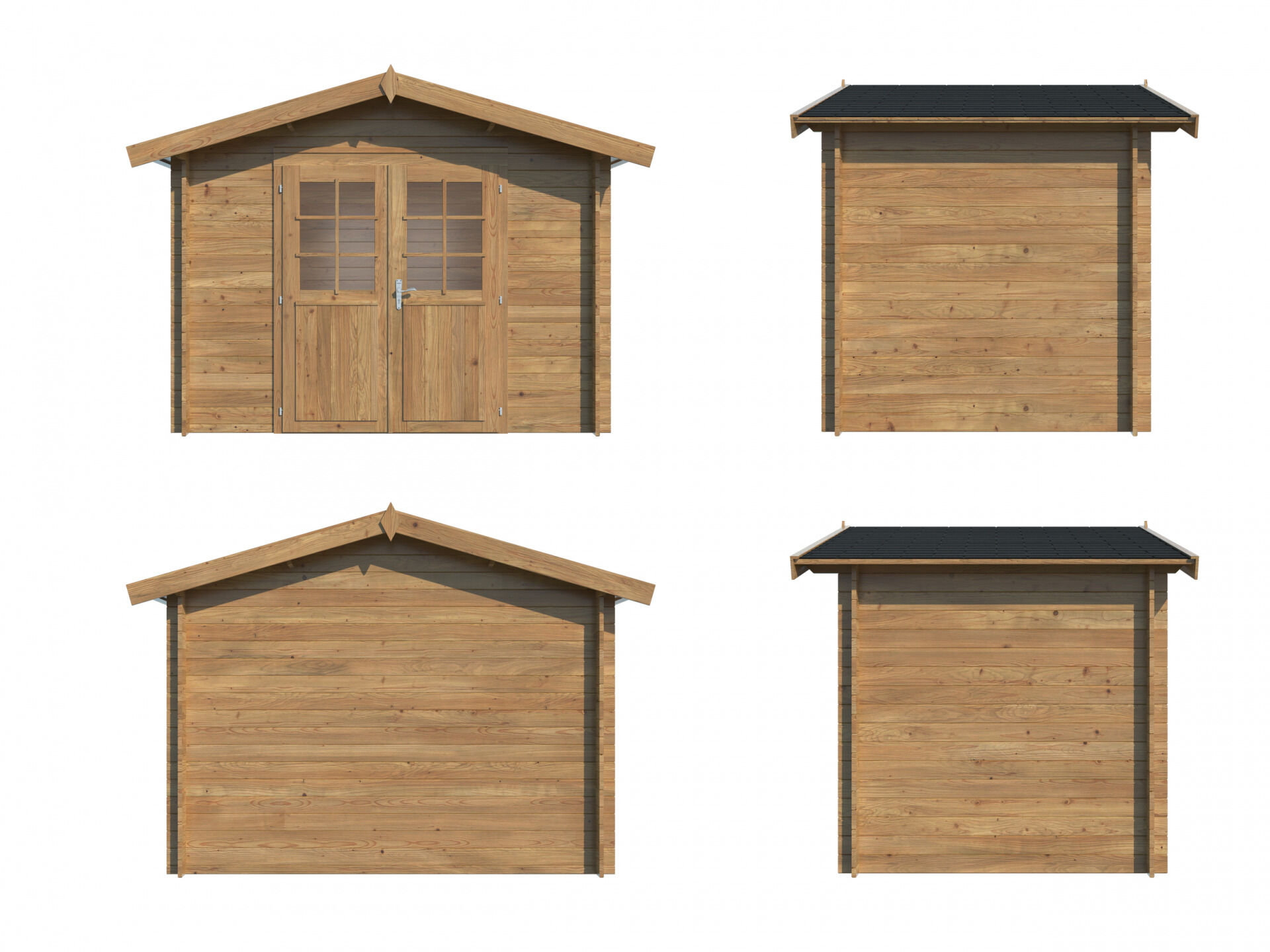 Palmako Gartenhaus Valentine 4,7 m², braun