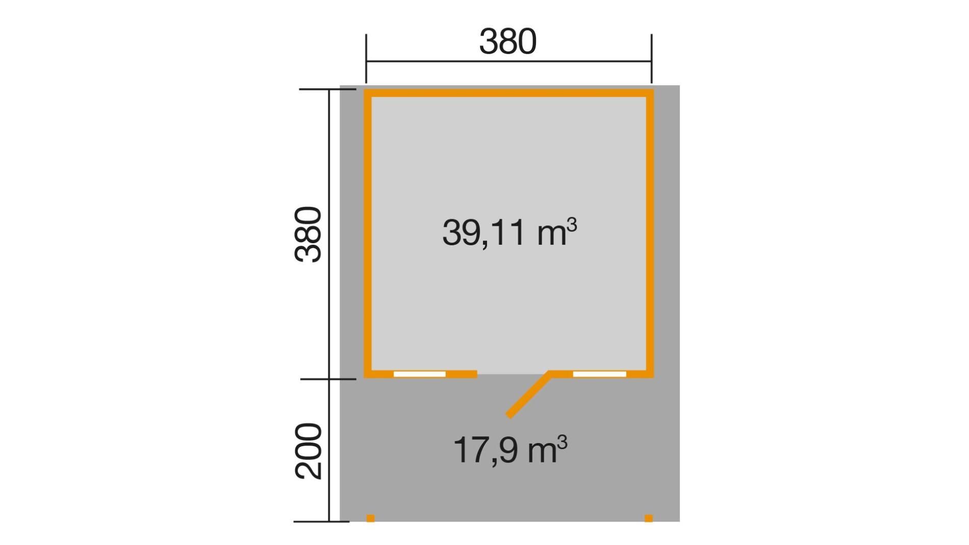 weka Gartenhaus 135 A 4,6x5,9m