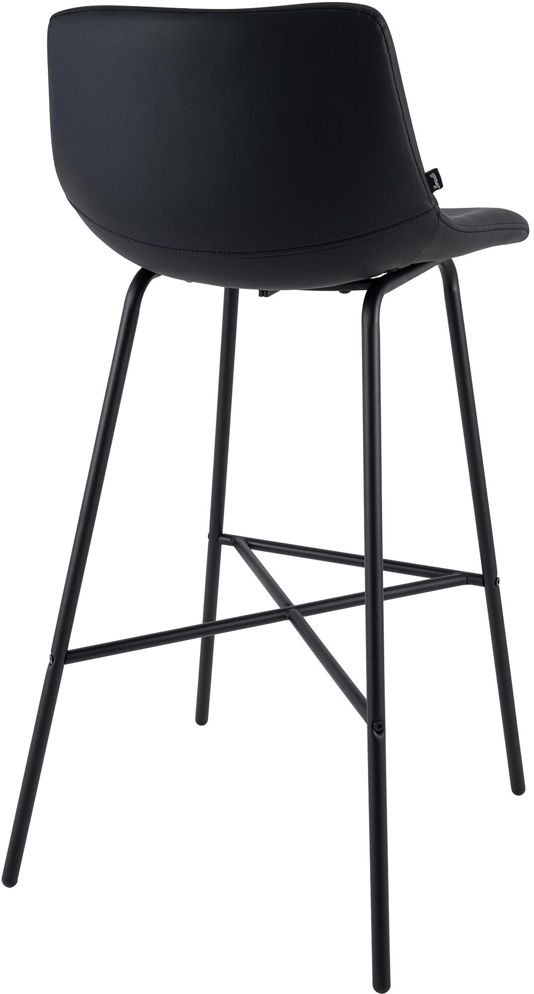 Barhocker Altona Kunstleder, schwarz