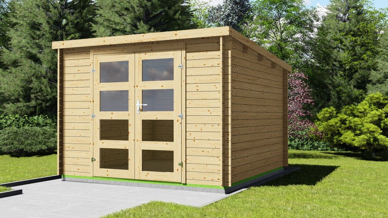 Gartenhaus Flachdach 3x3 Funny 2