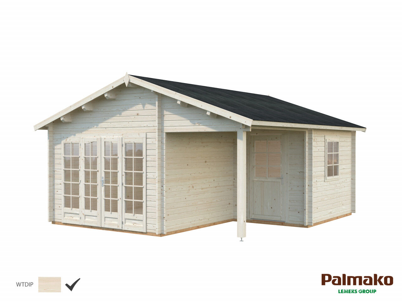 Palmako Gartenhaus Irene 21,9+5,2 m²