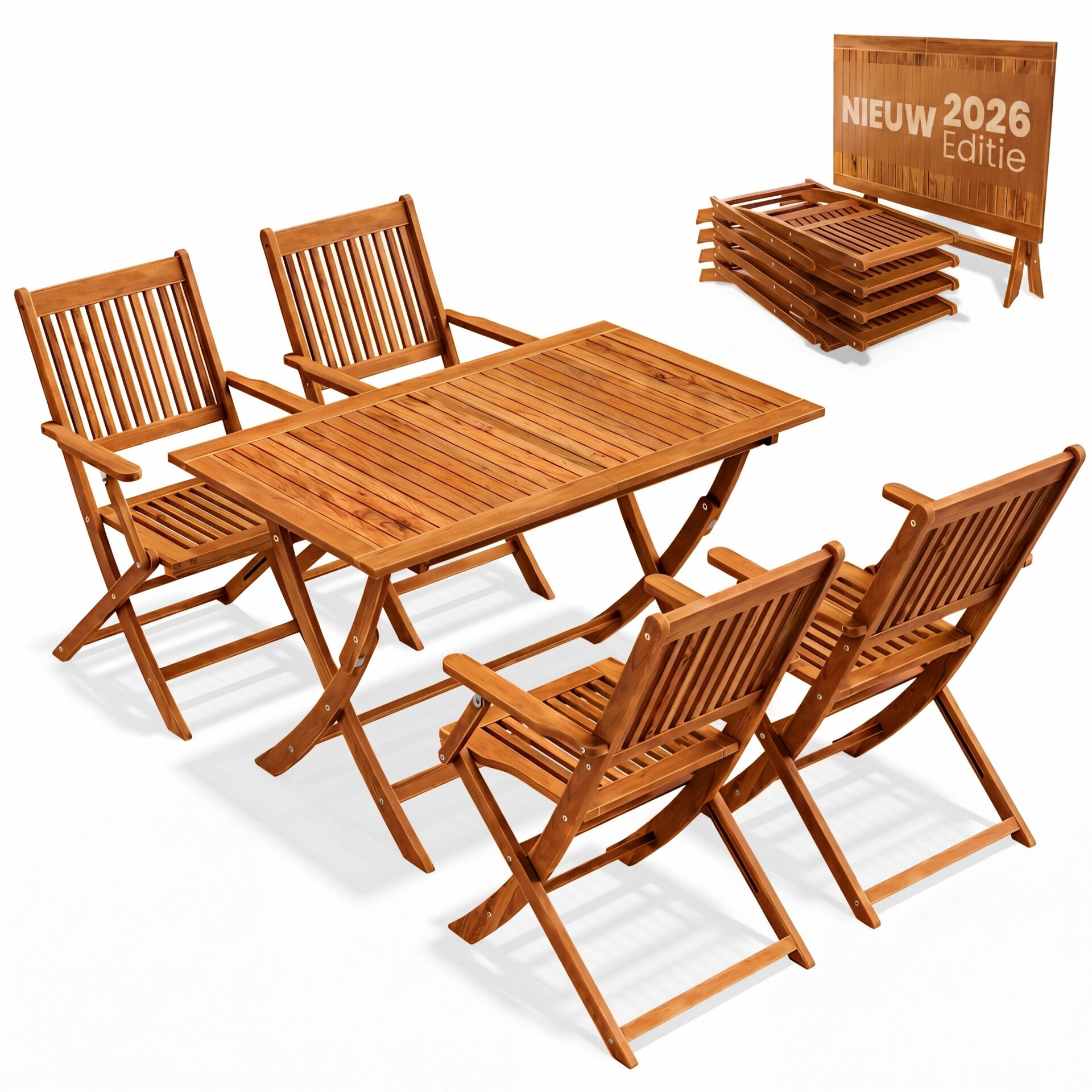 Garten-Sitzgruppe Sydney Komfort 5-tlg Akazienholz FSC® zertifiziert