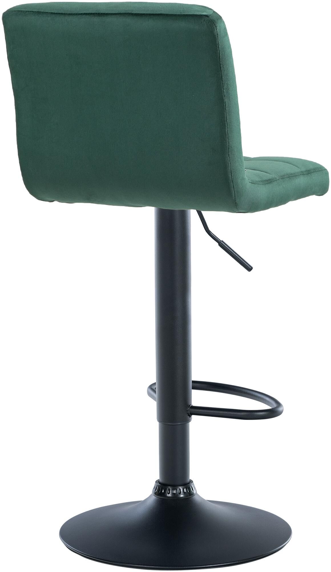 Barhocker Peru Samt schwarz, grün