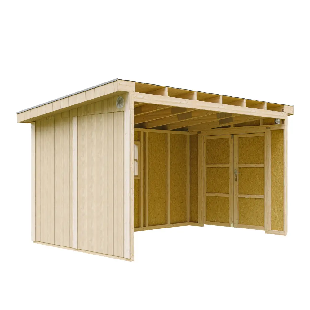 Pultdach Gartenhaus Norge 11 mit LP® SmartSide® M939B – 236 x 368 cm – 9 m2
