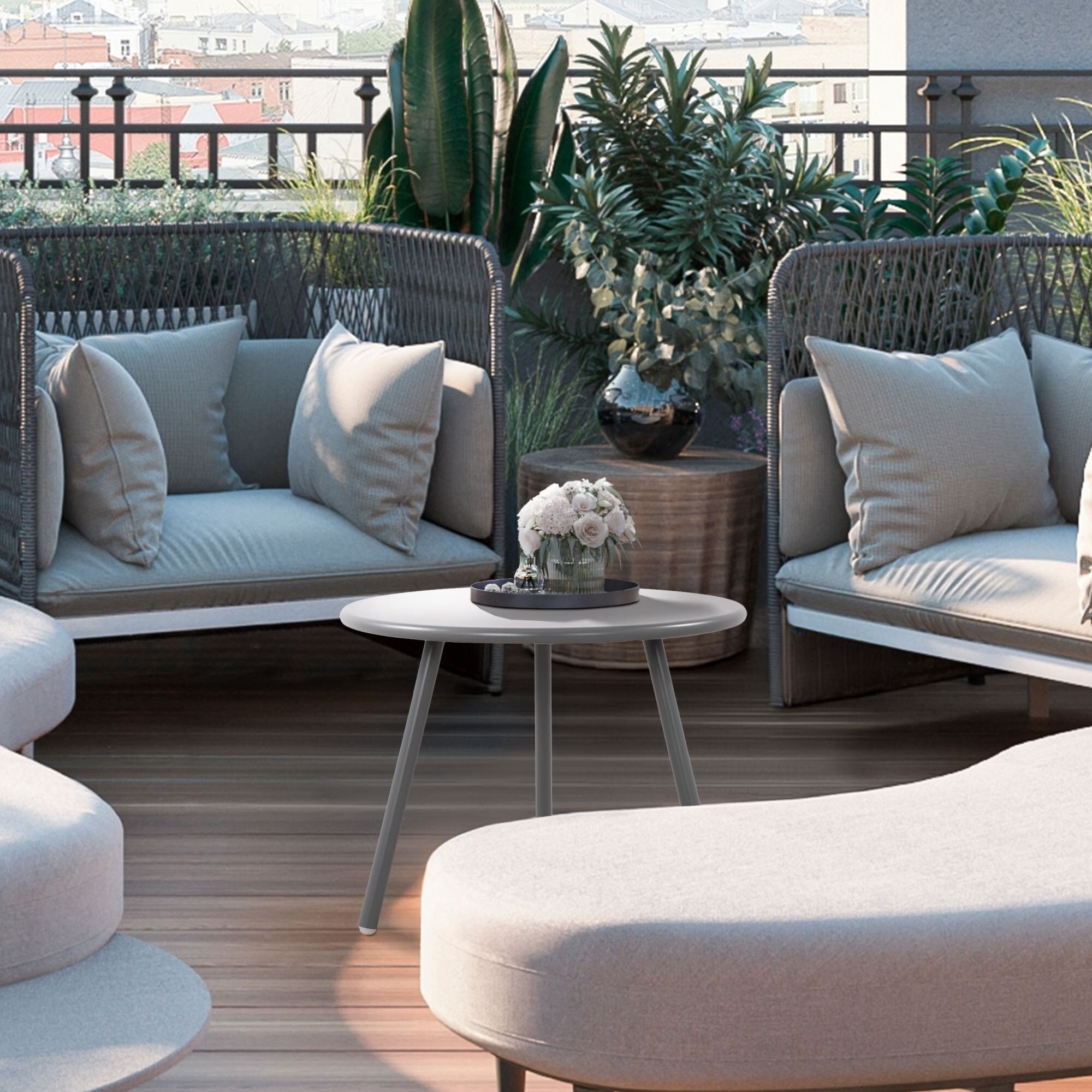 Couchtisch Minot, dunkelgrau