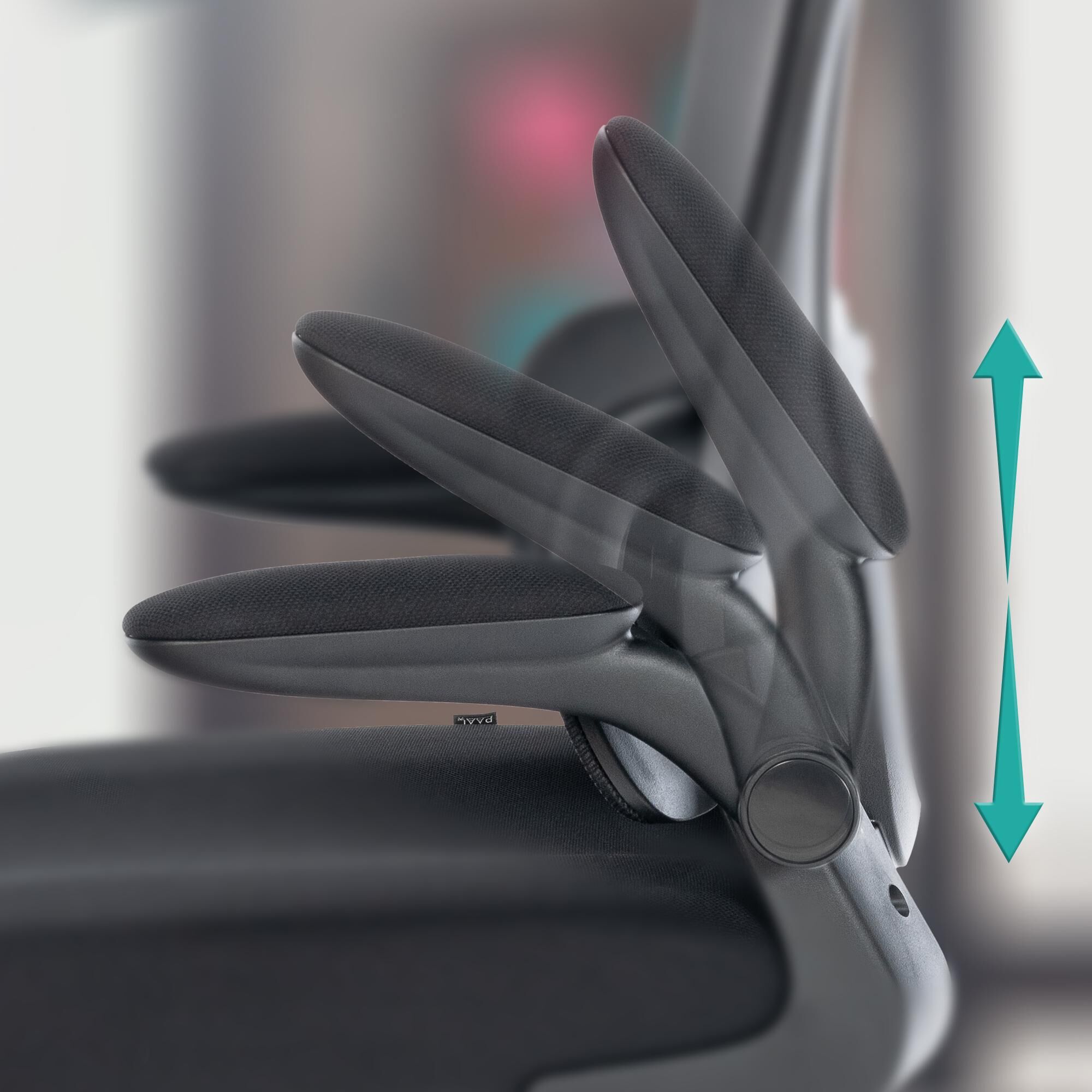 Bürostuhl Overton, schwarz