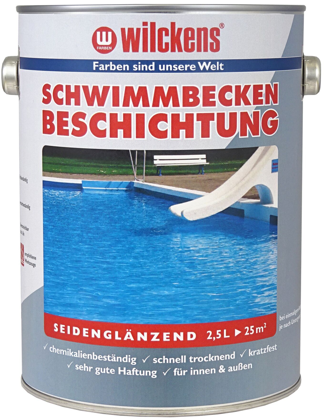 Wilckens Schwimmbeckenbeschichtung Poolblau 2.5l