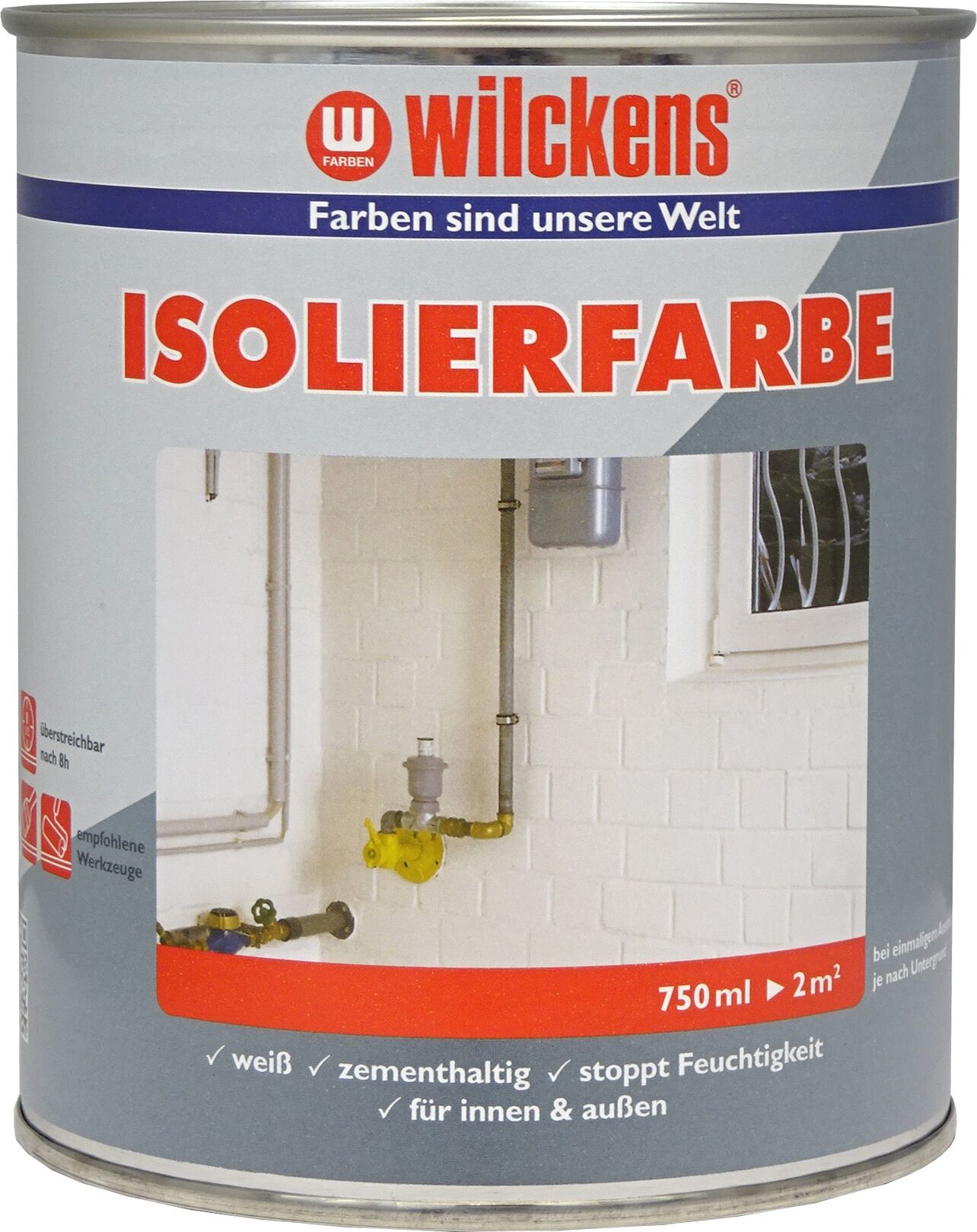 266142 Wilckens Isolierfarbe Weiß 0.75l