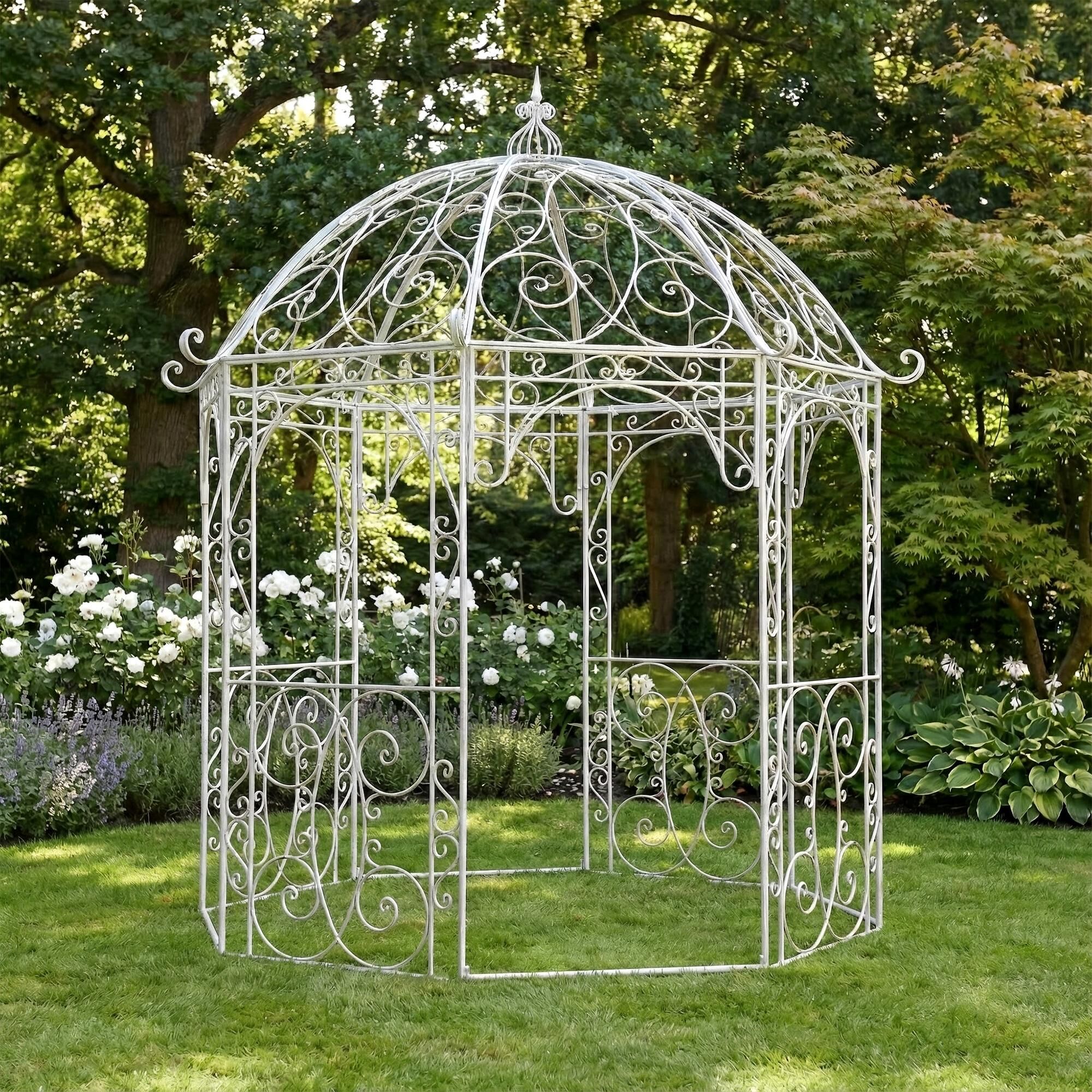 Pavillon Leila, weiß