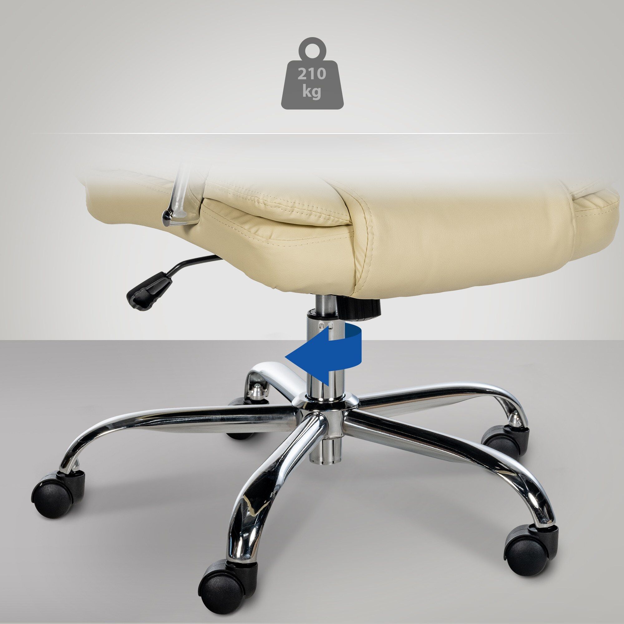 Bürostuhl BIG Xanthos, creme