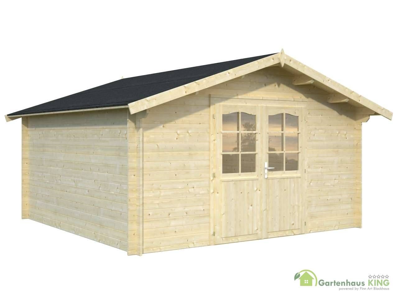 Palmako Gartenhaus Lotta 13,9 m² freigestellt