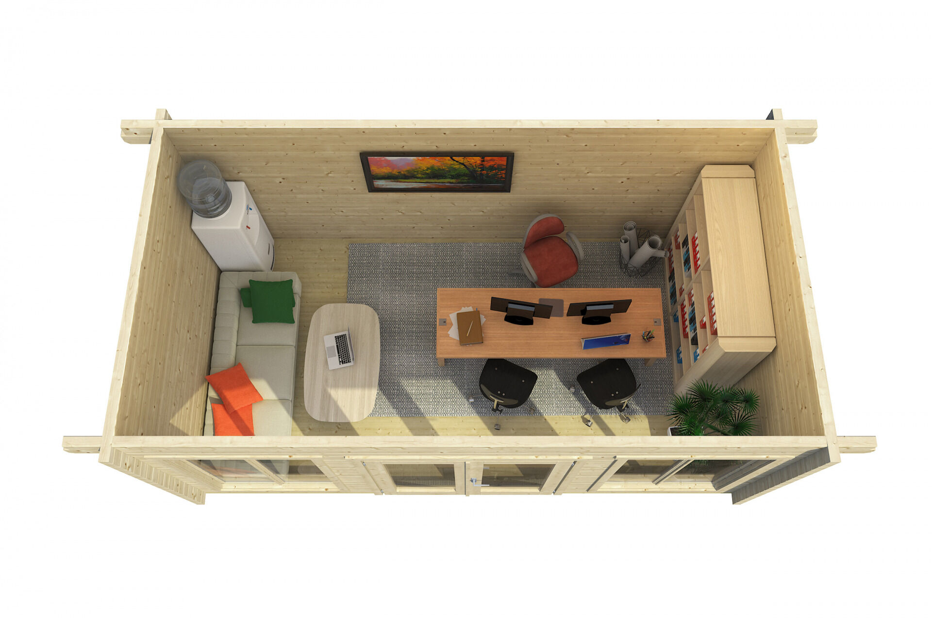 weka Weekendhaus/Home-Office 709 Gartenhaus 5,4x3,6m