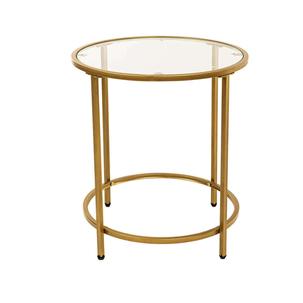 Beistelltisch Glas MASEI - 50 x 50 cm Gold