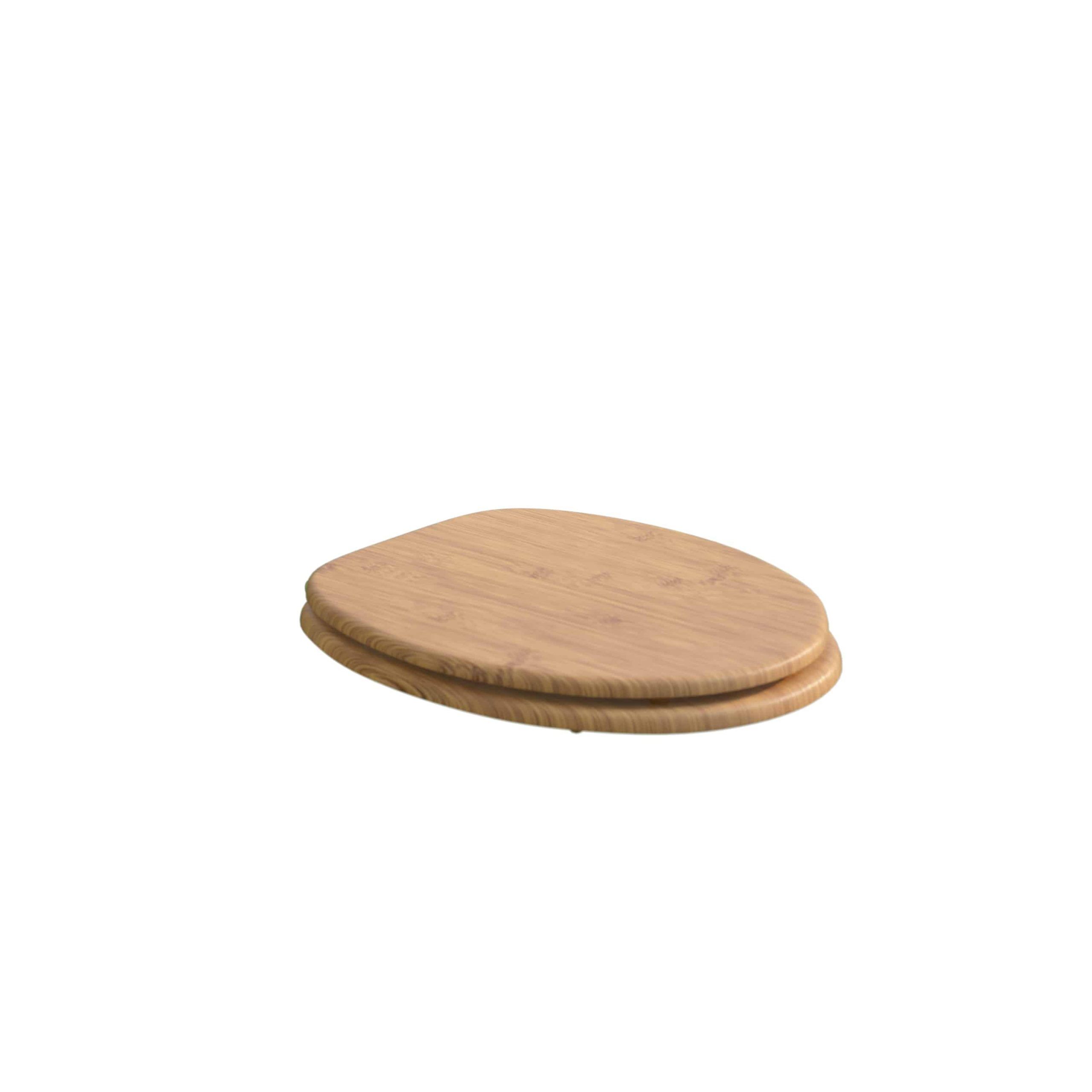 Toilettensitz Bambus mit Absenkautomatik MDF