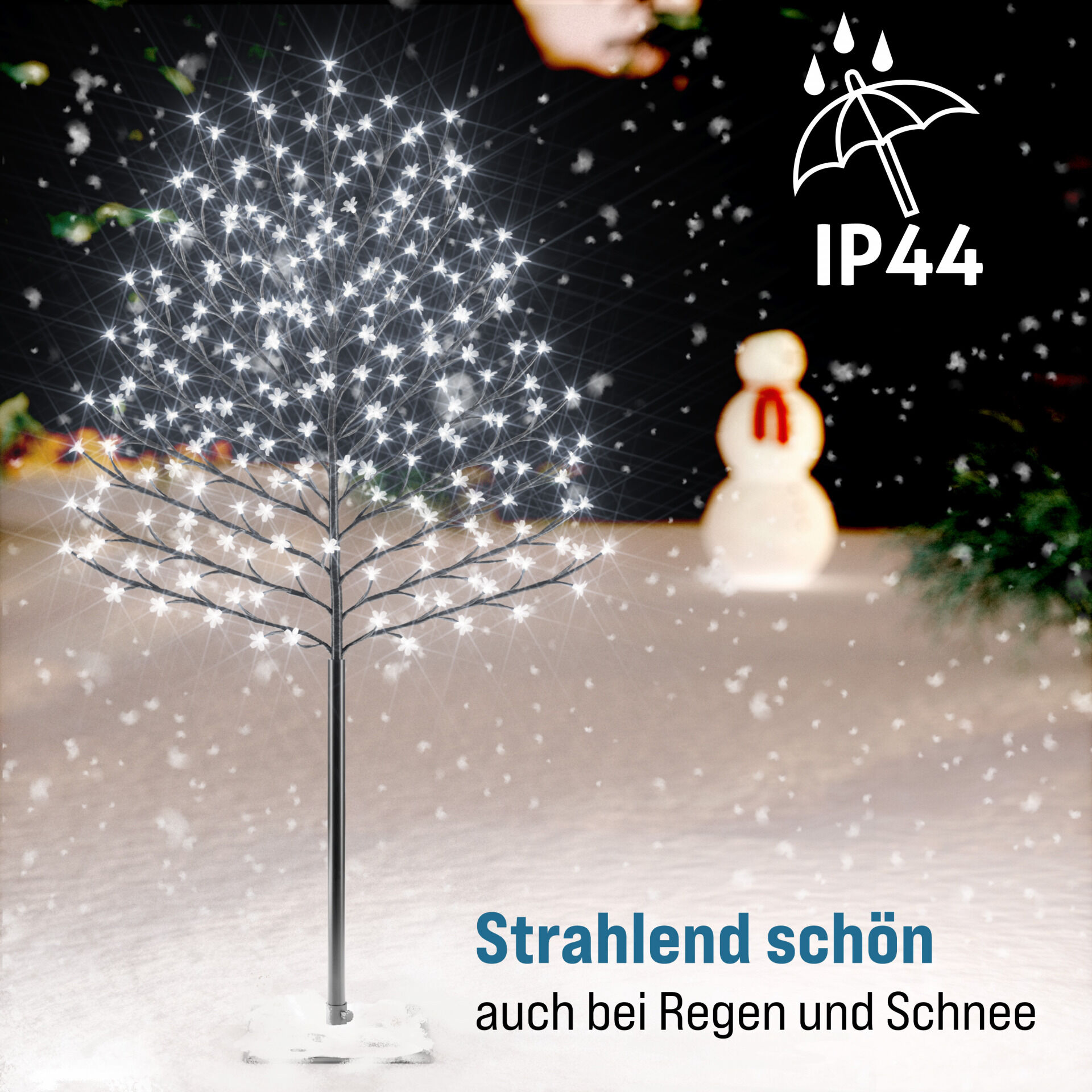 Kirschblütenbaum Kaltweiß 180cm In-/Outdoor + Fernbedienung