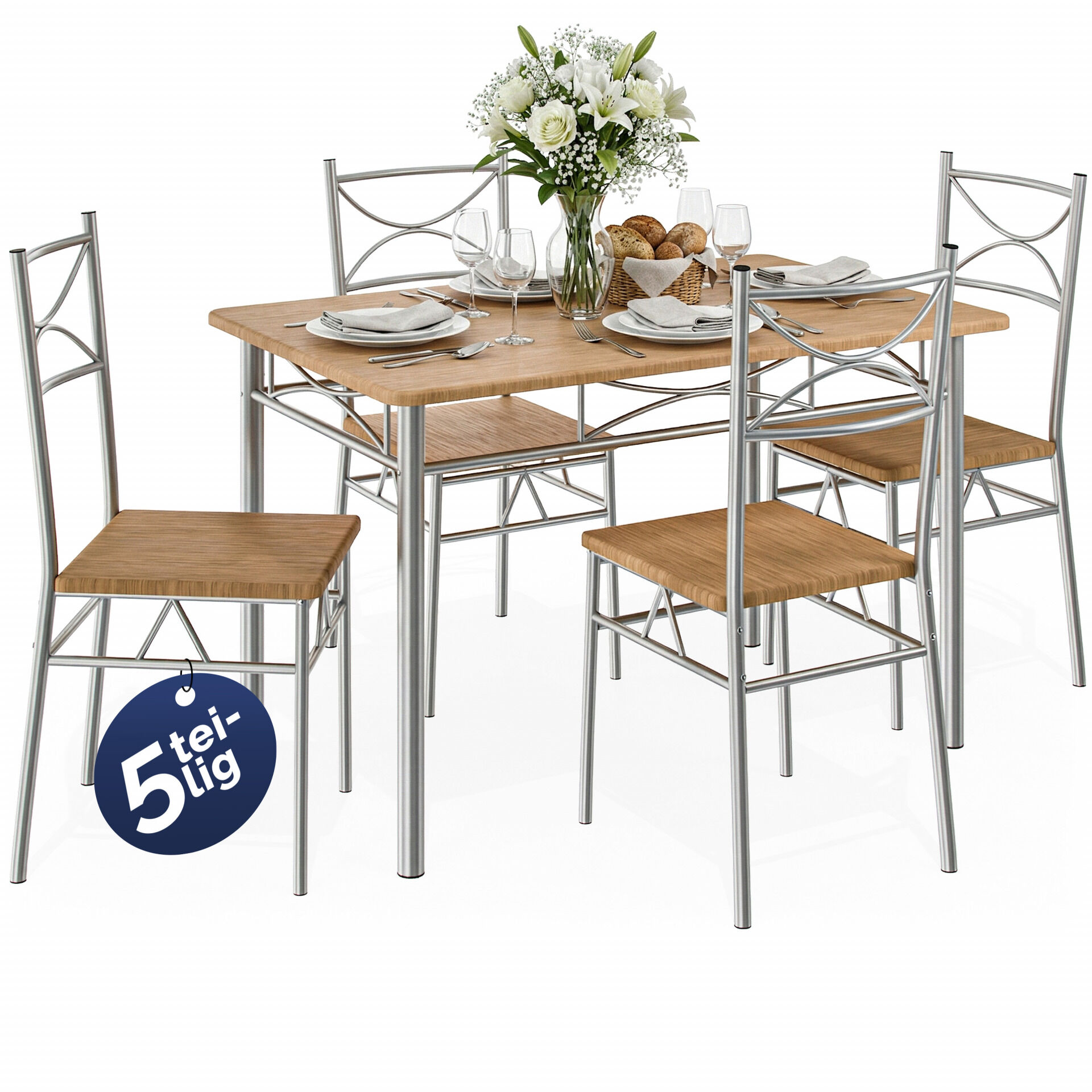 Sitzgruppe Paul 5-tlg Buche
