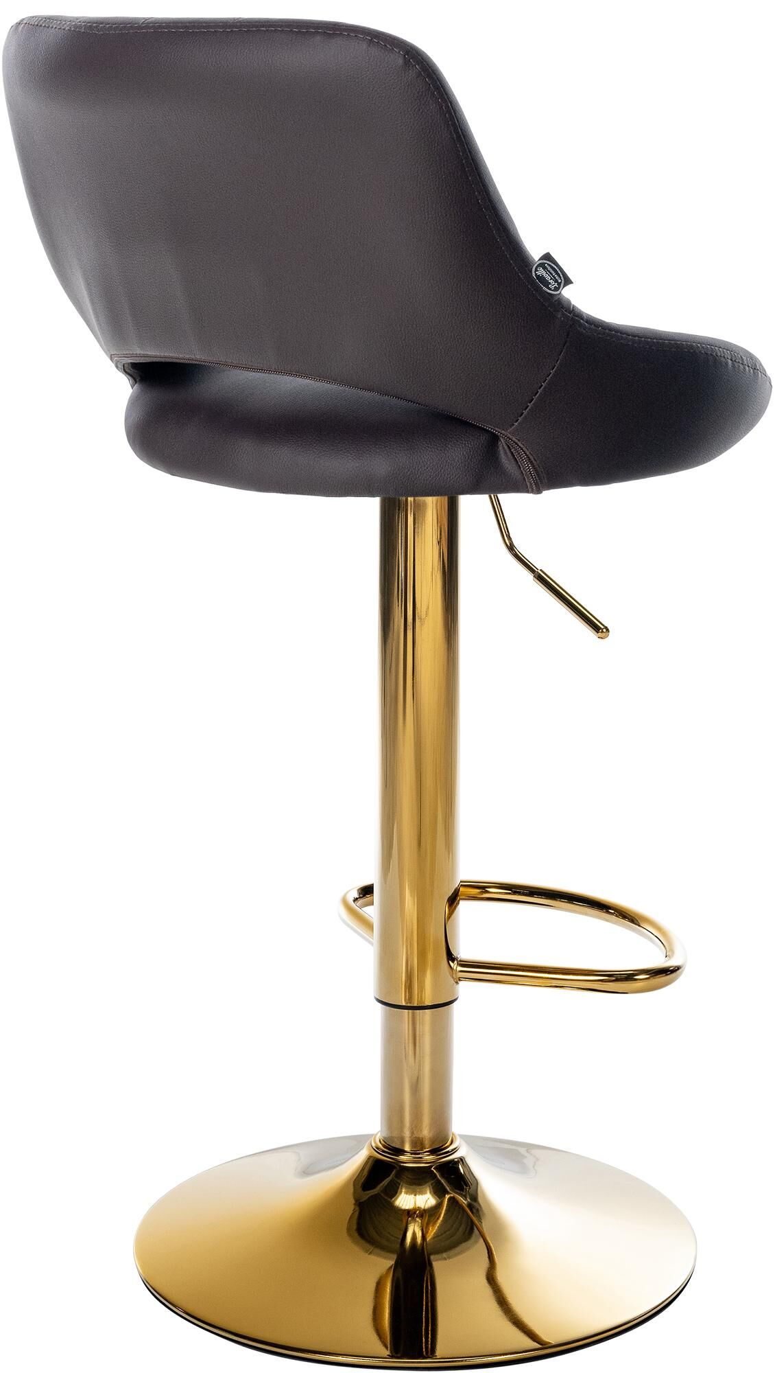 Barhocker Milet Kunstleder gold, braun