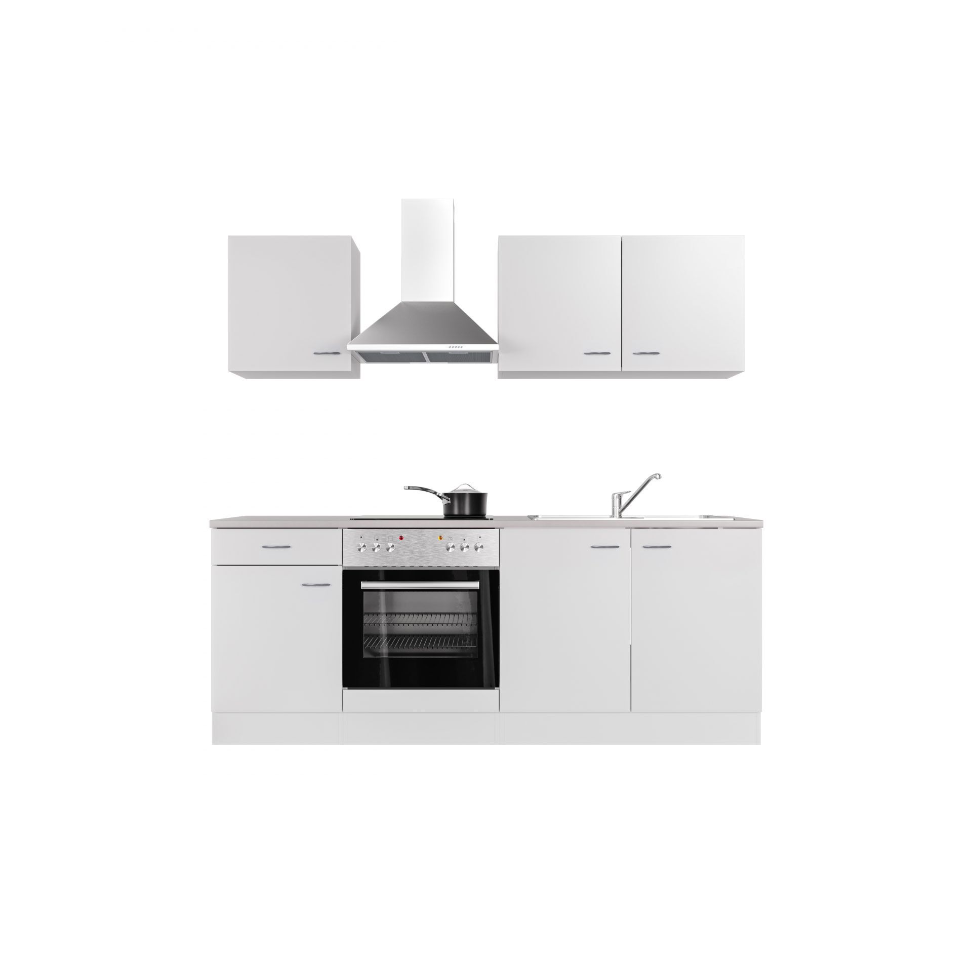 Küchenzeile WITO 210 cm mit E-Geräten