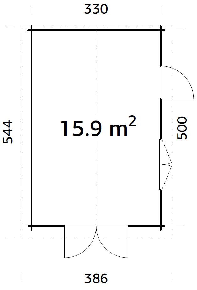 Holzgarage Aktion 60