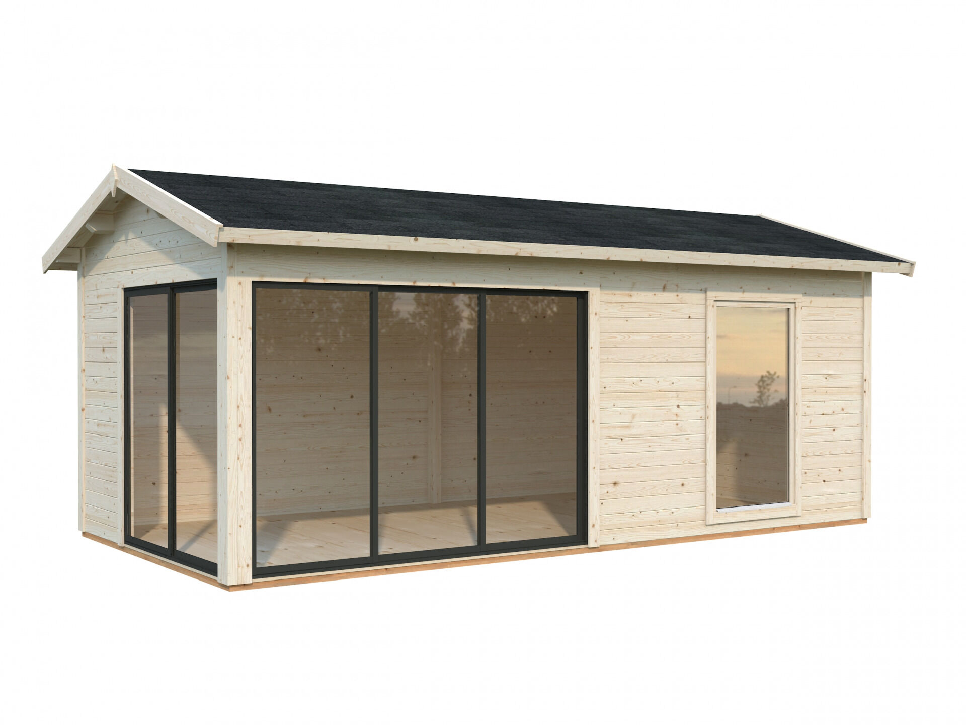 Palmako Gartenhaus Amanda 17,1 m² Slide Plus