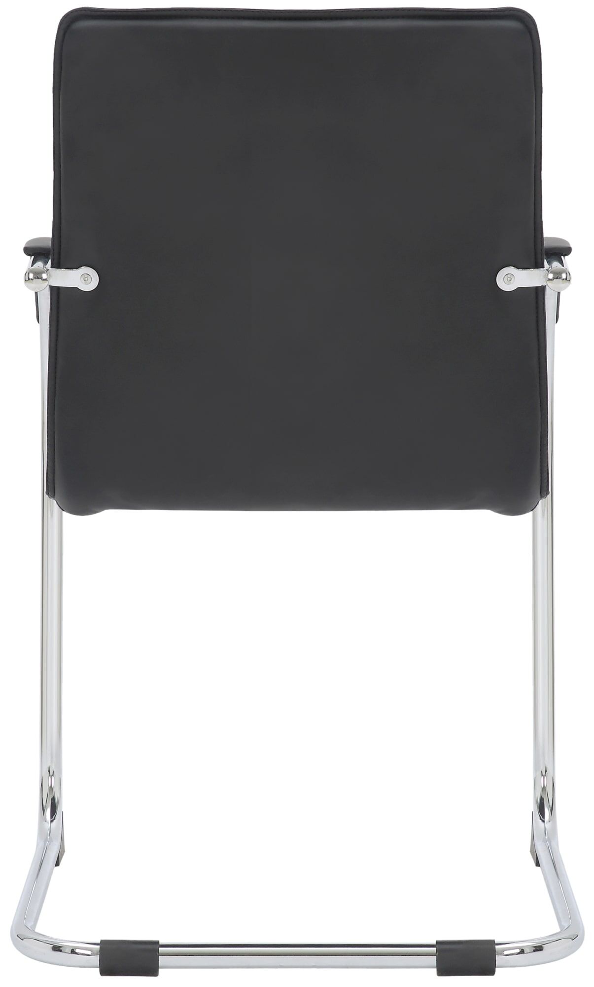 2er Set Besucherstühle Tira Kunstleder, schwarz