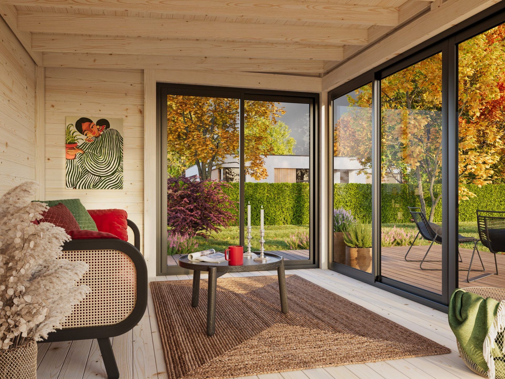 Palmako Pavillon Serena 12,6 m² Set 2 Slide Plus