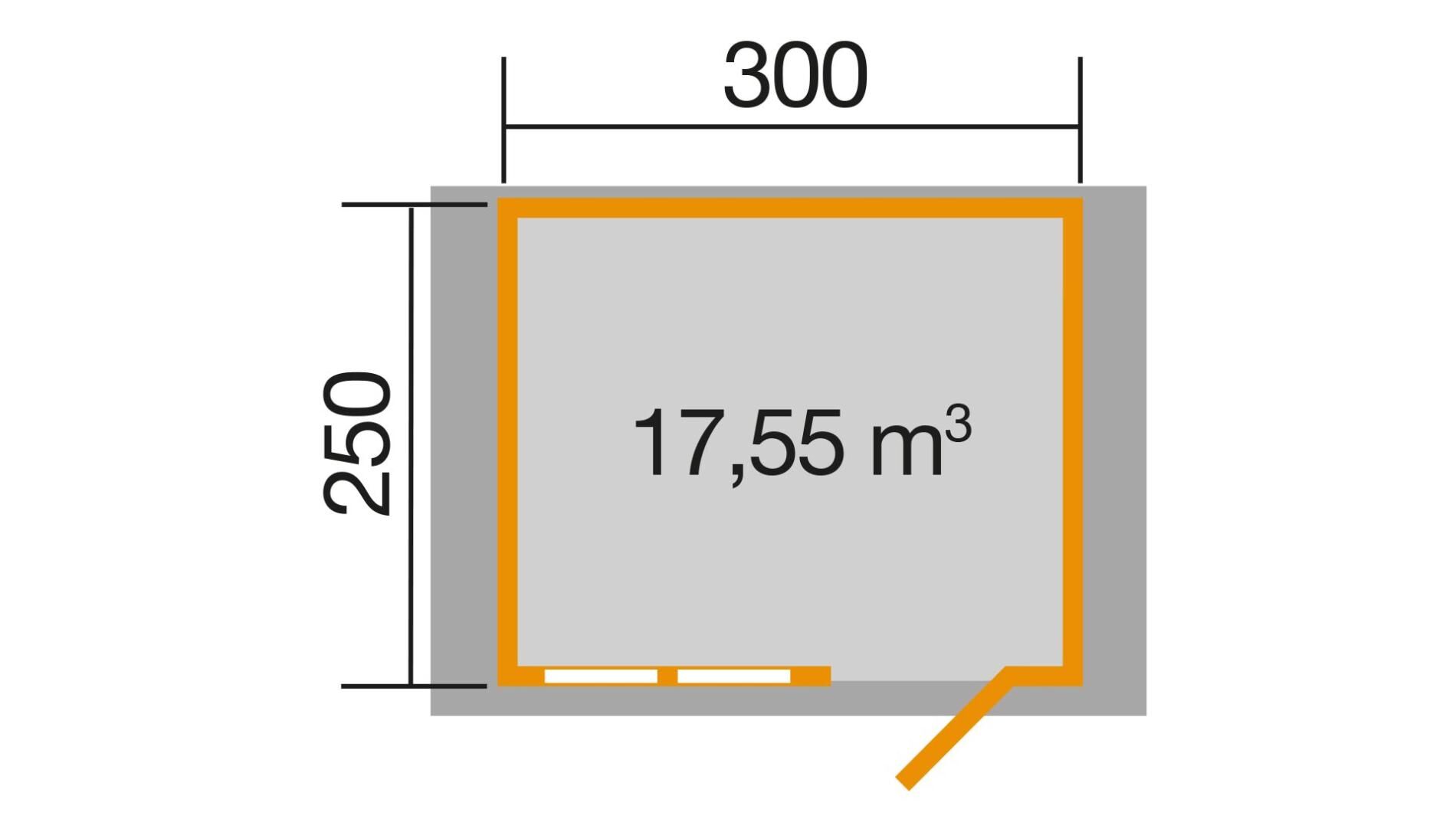 weka Gartenhaus 139 - 3,8x2,8m