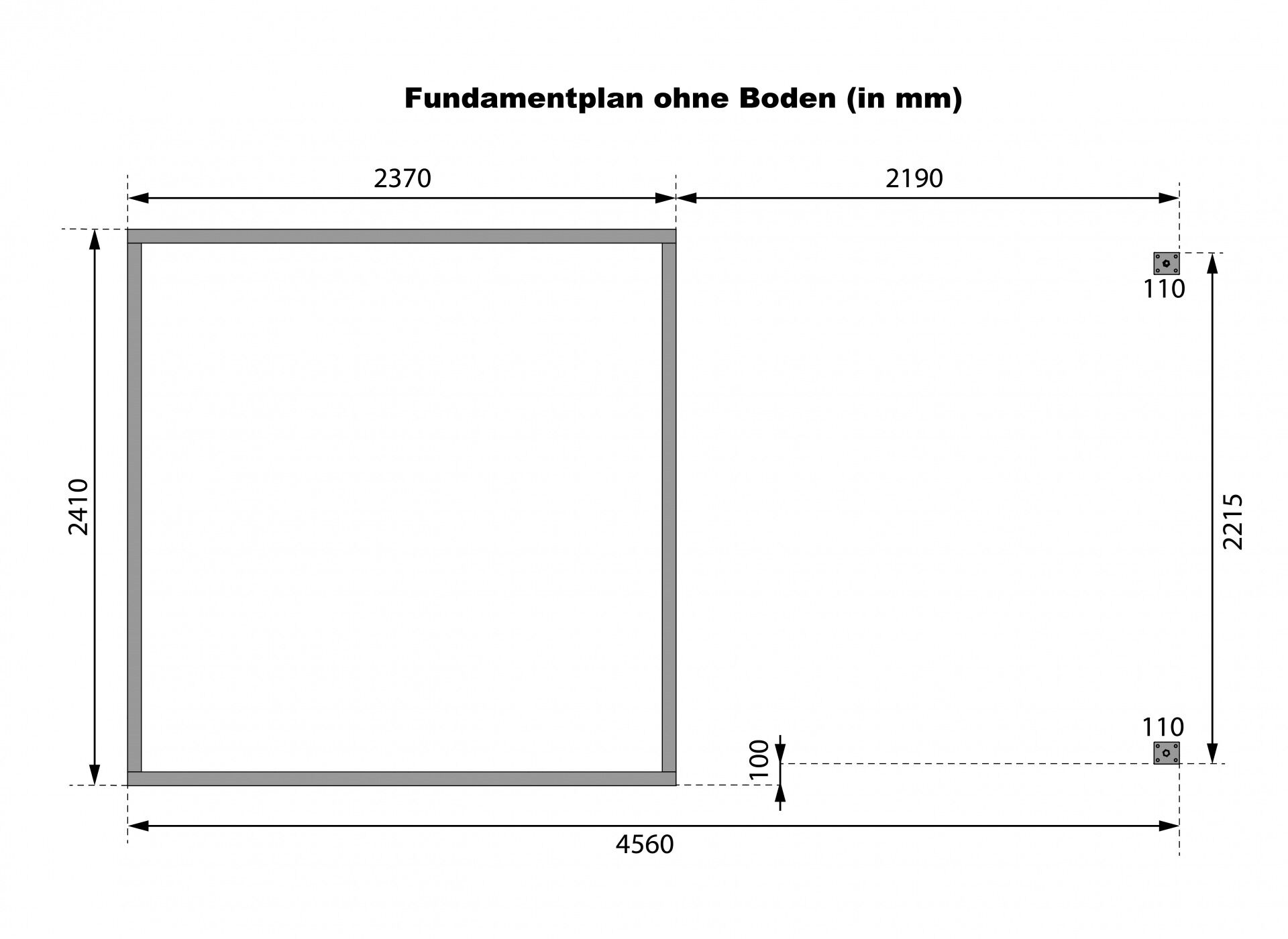 Karibu Pultdach Holz & Metall Gartenhaus Jupiter 3,5 Set mit Anbaudach 2,35 m, naturbelassen / graualuminium