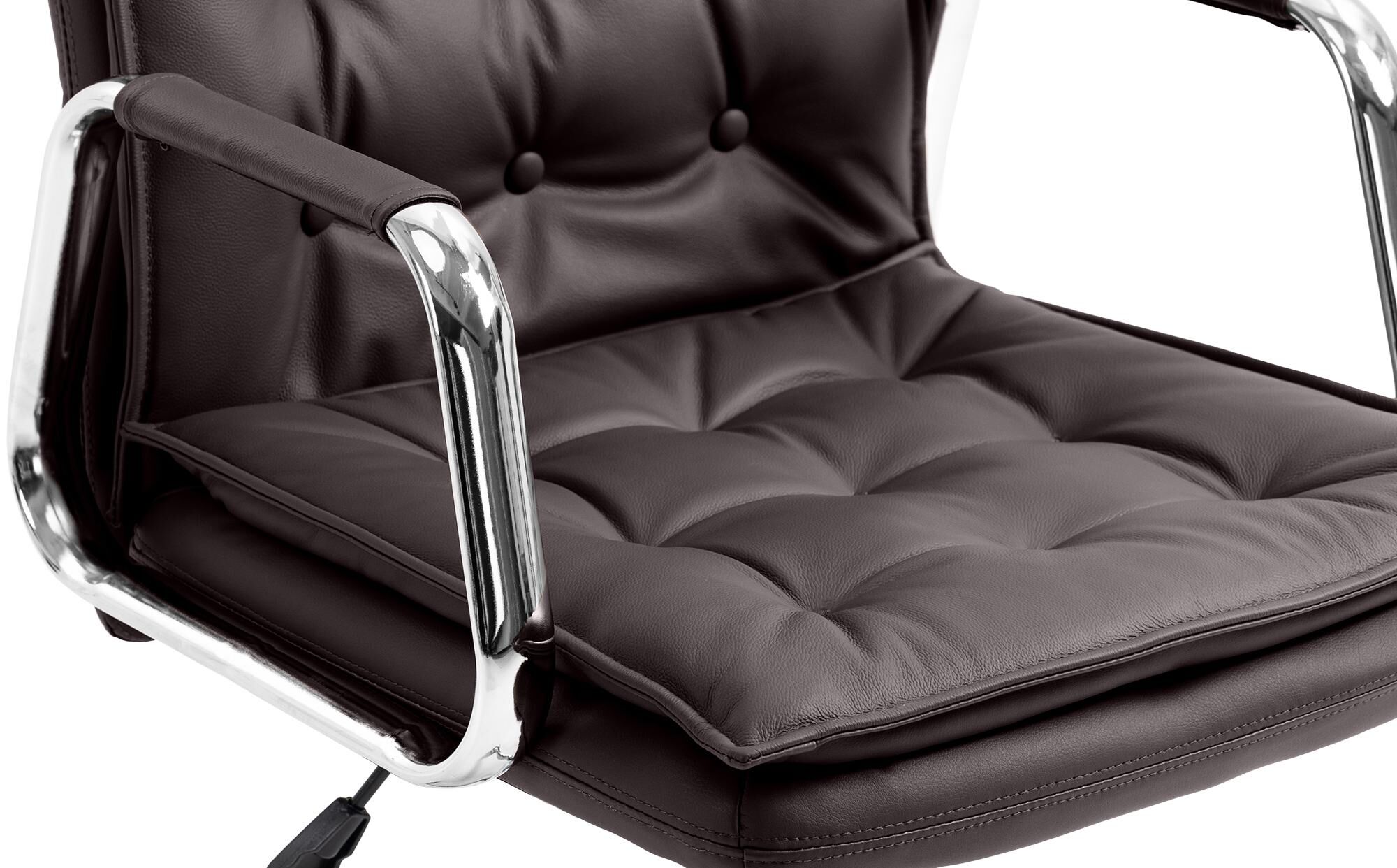 Bürostuhl Sotira Echtleder, braun