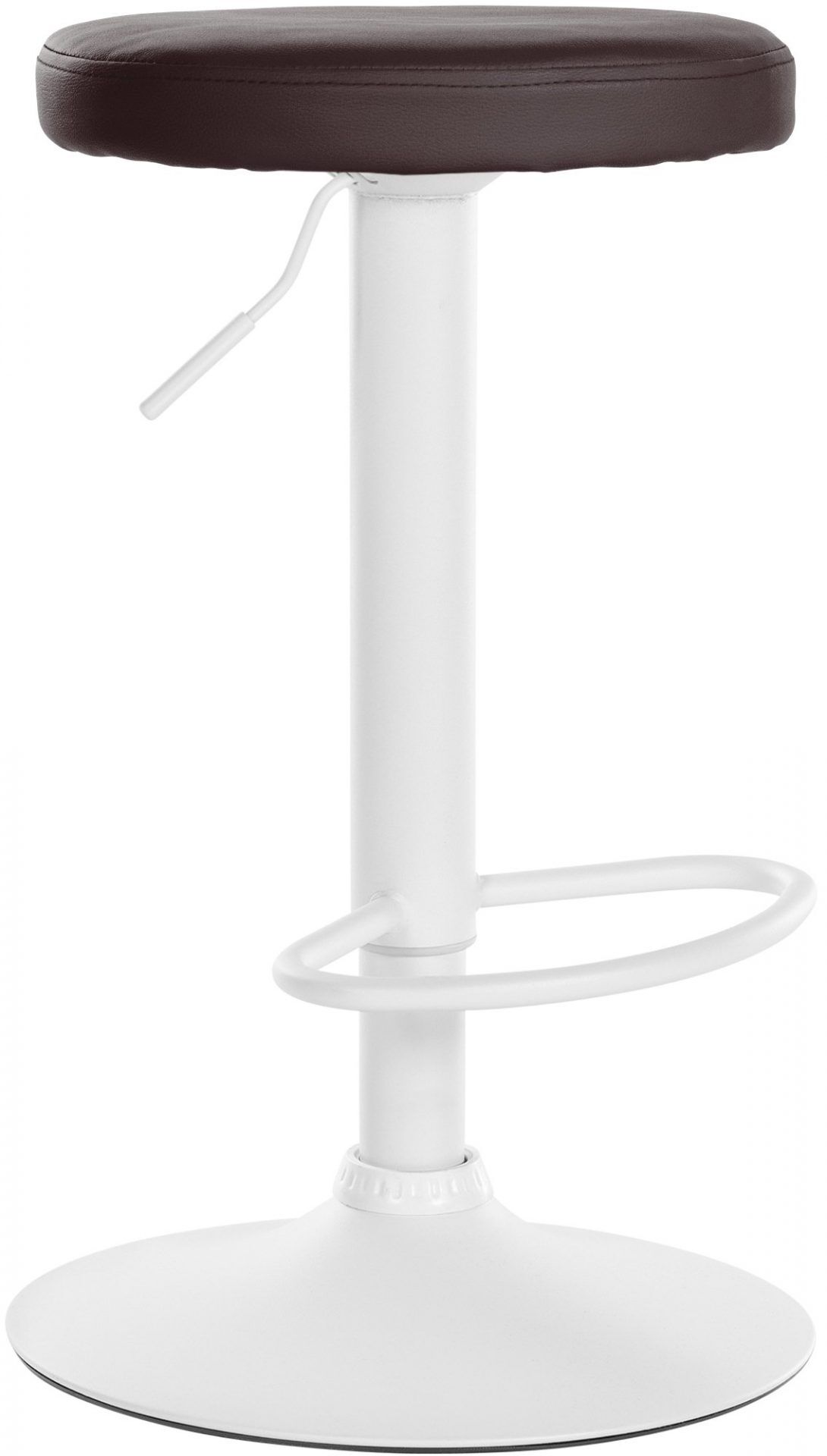 Barhocker Ponte Kunstleder weiß, braun